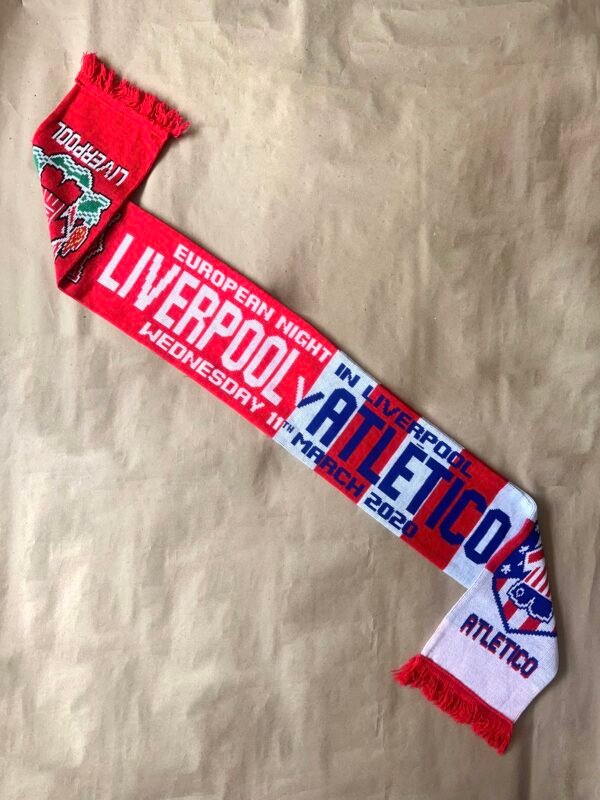 Bufanda Match of the day Liverpool vs Athético de Madrid